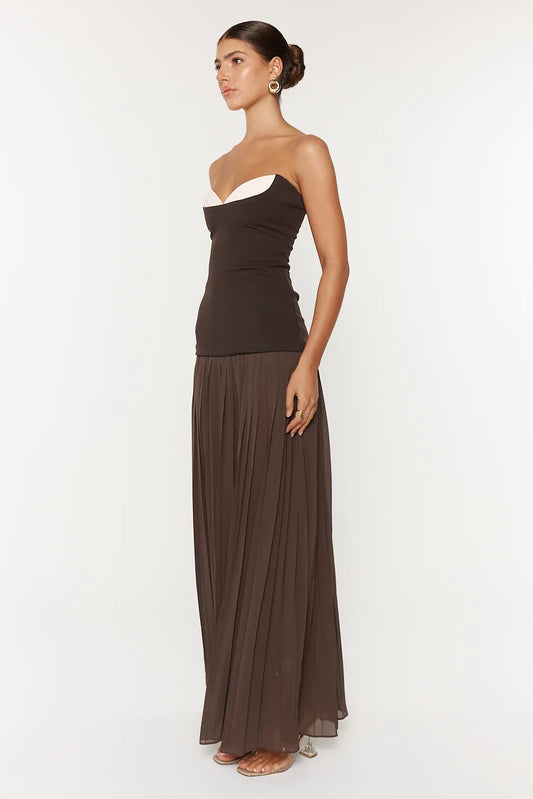 Nicolette Dress Espresso - Jefre Sei