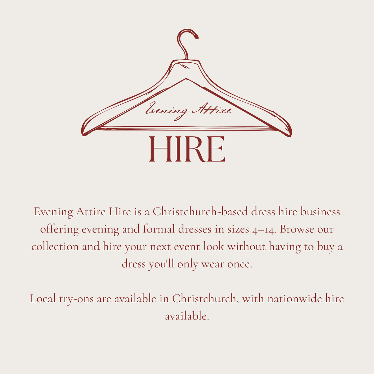 Evening Attire Hire