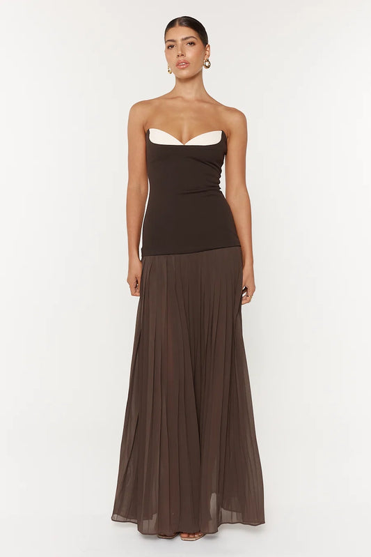 Nicolette Dress Espresso - Jefre Sei