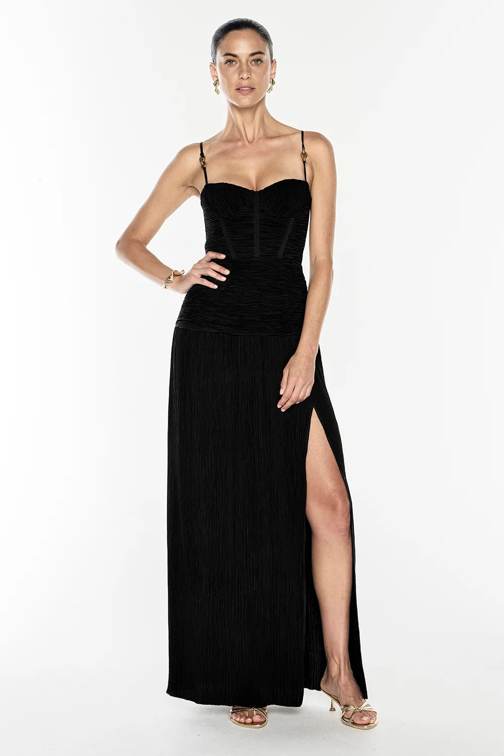 Double Time Pleat Dress - Manning Cartell
