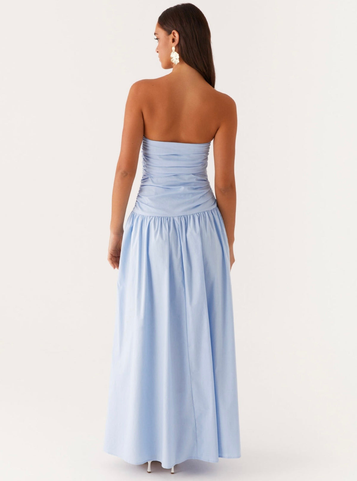 Carmel Maxi Dress Blue - Peppermayo