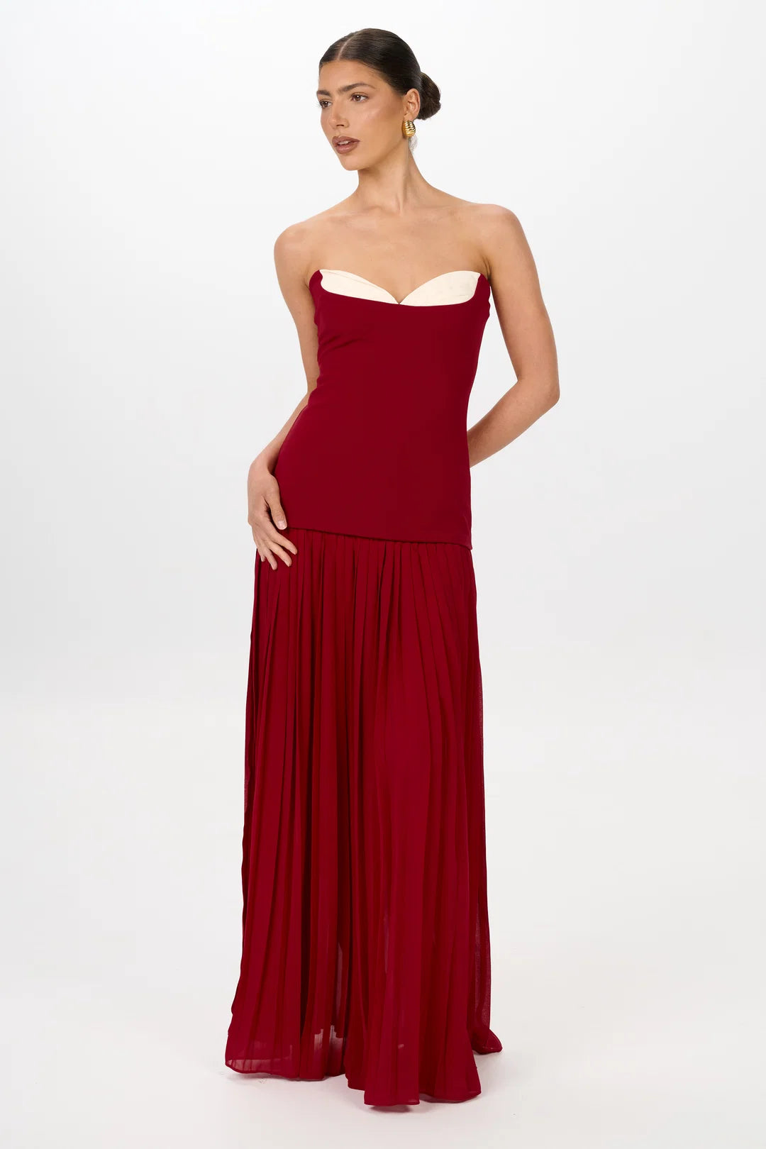 Nicolette Dress Raspberry - Jefre Sei